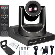 Load image into Gallery viewer, Prisual 20X SDI USB HDMI IP PTZ Camera with AI Auto Tracking，TEM-20S Pro
