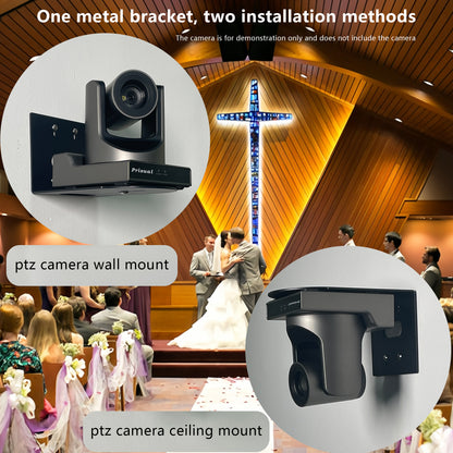 PTZ Camera Wall Mount Bracket (Black)