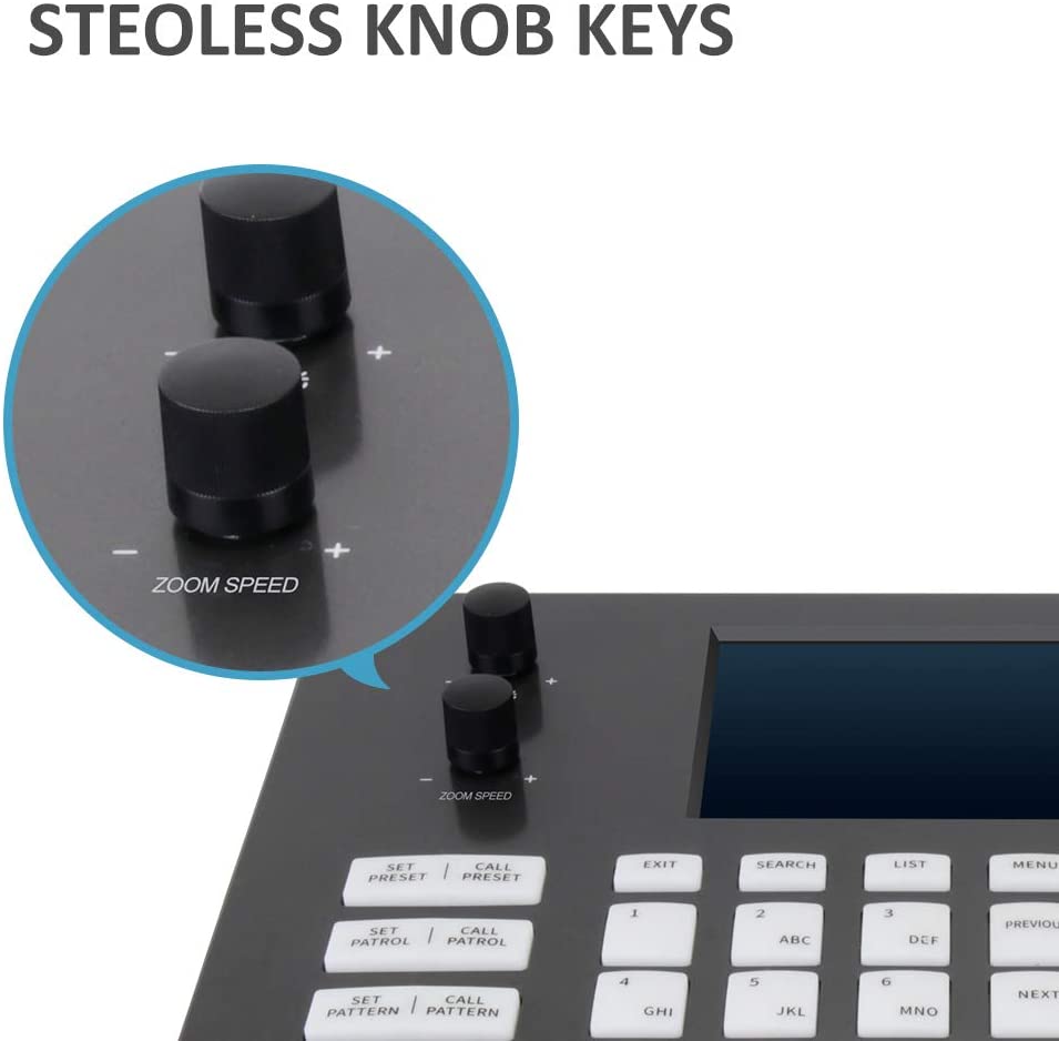 Prisual PTZ Controller PoE Network 4D Joystick Decoding Keyboard with